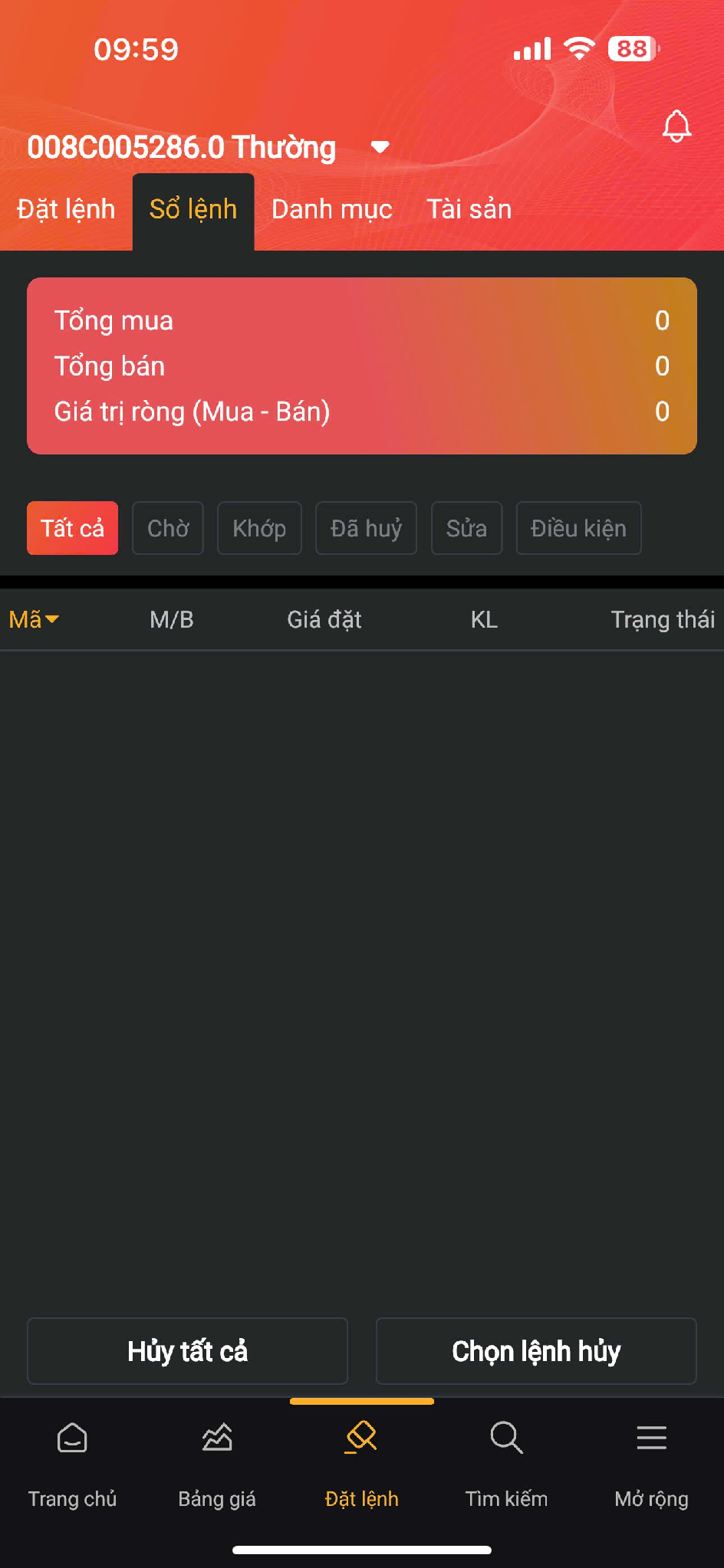 Sổ lệnh trên app  AGRISECO PRO